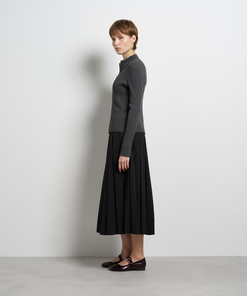 LANVIN en Bleu(ランバンオンブルー)の「ラメジップアップリブニット(ニット/セーター・レディース・グレー/チャコールグレー/ベージュ・38)」の13枚目の写真