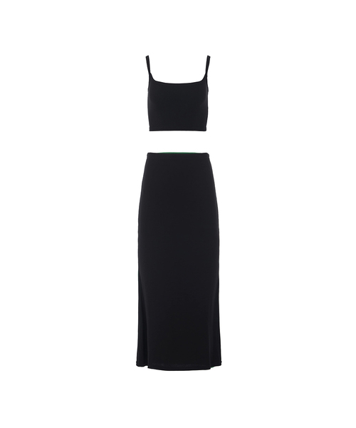A.R.U（エイアールユー）の「SLEEVELESS SKIRTS SET（セットアップ・レディース・ホワイト/ブラック/ブラウン/グリーン・SMALL/MEDIUM）」の3枚目の写真