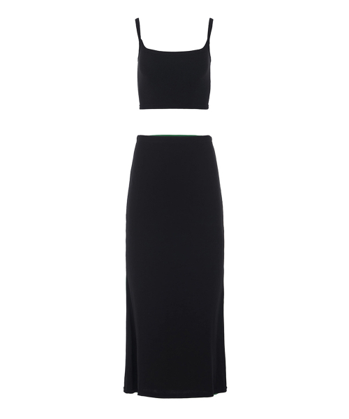 A.R.U（エイアールユー）の「SLEEVELESS SKIRTS SET（セットアップ・レディース・ホワイト/ブラック/ブラウン/グリーン・SMALL/MEDIUM）」の7枚目の写真