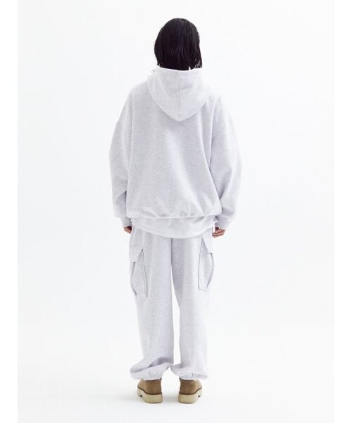 AKECII（アケシ）の「Balloon Over Cargo Fleece Jogger Pants in White Melange（スウェットパンツ・メンズ・その他・MEDIUM/LARGE）」の8枚目の写真