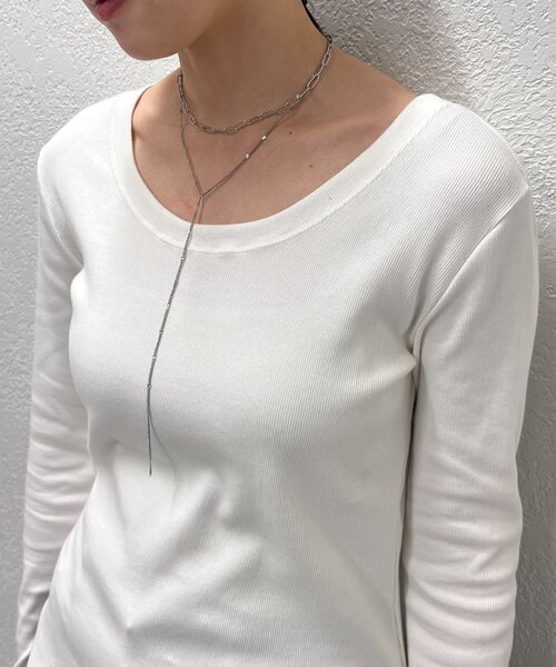 SHENERY（シーナリー）の「ダブルエッジネックレス（ネックレス・レディース・ゴールド・FREE）」の5枚目の写真