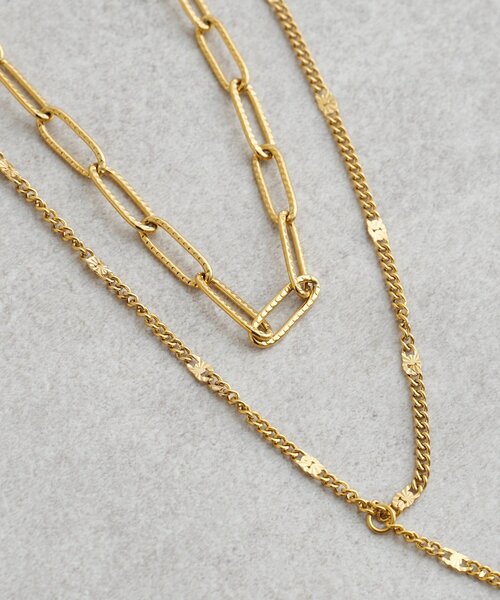 SHENERY（シーナリー）の「ダブルエッジネックレス（ネックレス・レディース・ゴールド・FREE）」の6枚目の写真