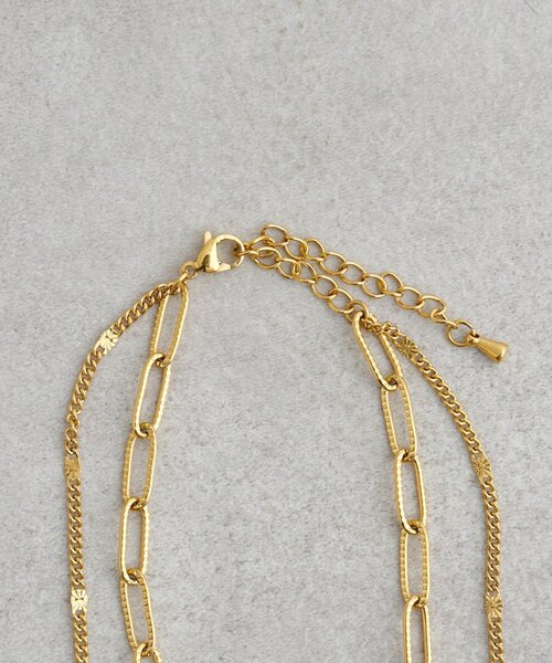 SHENERY（シーナリー）の「ダブルエッジネックレス（ネックレス・レディース・ゴールド・FREE）」の7枚目の写真