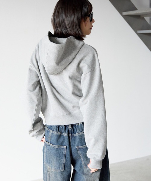 PBLIM（ページボーイリム）の「《UNISEX》パッチワークロゴパーカー（パーカー・レディース・グレー/ブラック・MEDIUM/SMALL）」の4枚目の写真