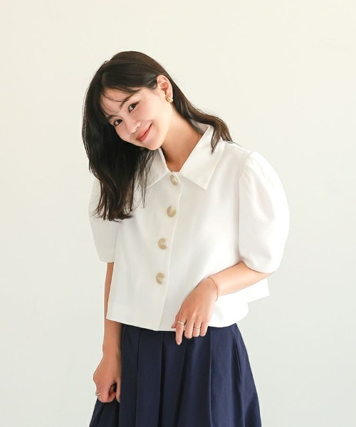 DONOBAN（ドノバン）の「【FU-FU de ODEKAKE /rina×Donobanコラボ】 ポワンジャケット メール便[C]（その他アウター・レディース・ホワイト・ONE SIZE）」の5枚目の写真