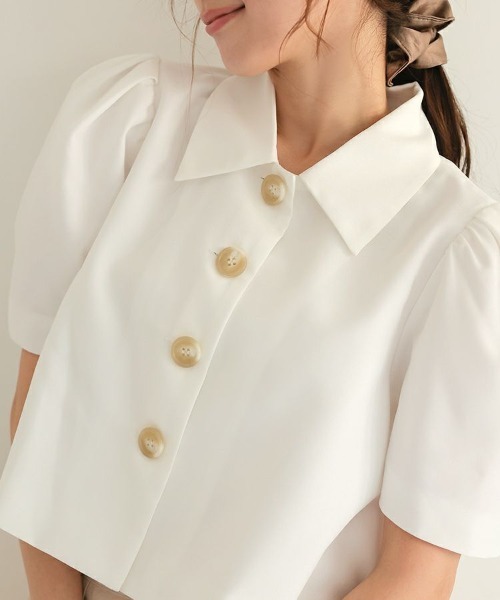 DONOBAN（ドノバン）の「【FU-FU de ODEKAKE /rina×Donobanコラボ】 ポワンジャケット メール便[C]（その他アウター・レディース・ホワイト・ONE SIZE）」の18枚目の写真