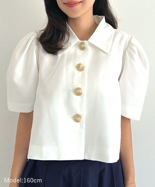 DONOBAN（ドノバン）の「【FU-FU de ODEKAKE /rina×Donobanコラボ】 ポワンジャケット メール便[C]（その他アウター・レディース・ホワイト・ONE SIZE）」の20枚目の写真