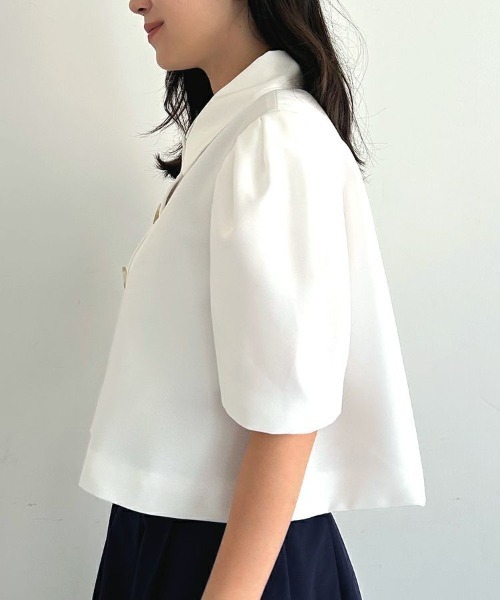 DONOBAN（ドノバン）の「【FU-FU de ODEKAKE /rina×Donobanコラボ】 ポワンジャケット メール便[C]（その他アウター・レディース・ホワイト・ONE SIZE）」の21枚目の写真