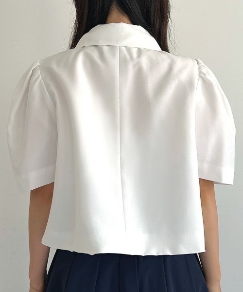 DONOBAN（ドノバン）の「【FU-FU de ODEKAKE /rina×Donobanコラボ】 ポワンジャケット メール便[C]（その他アウター・レディース・ホワイト・ONE SIZE）」の22枚目の写真