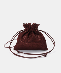 スパンコール」に該当するバッグ（レッド/赤色系）ファッション通販