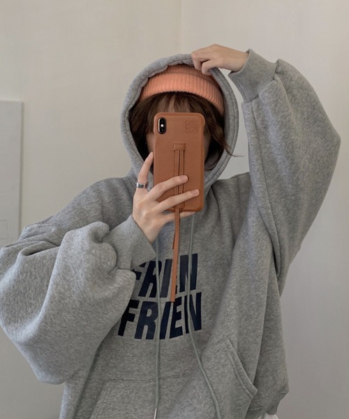 Flugge（フラッジー）の「ロゴプリントパーカー（パーカー・レディース・アイボリー/グレー・LARGE/MEDIUM）」の14枚目の写真