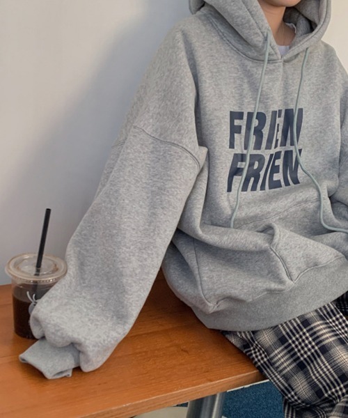 Flugge（フラッジー）の「ロゴプリントパーカー（パーカー・レディース・アイボリー/グレー・LARGE/MEDIUM）」の17枚目の写真