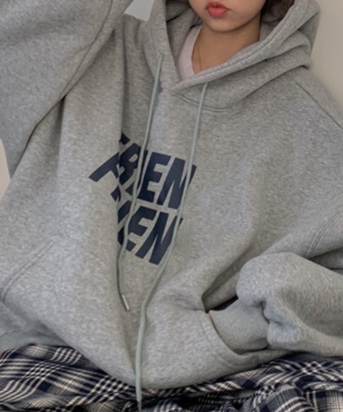 Flugge（フラッジー）の「ロゴプリントパーカー（パーカー・レディース・アイボリー/グレー・LARGE/MEDIUM）」の9枚目の写真