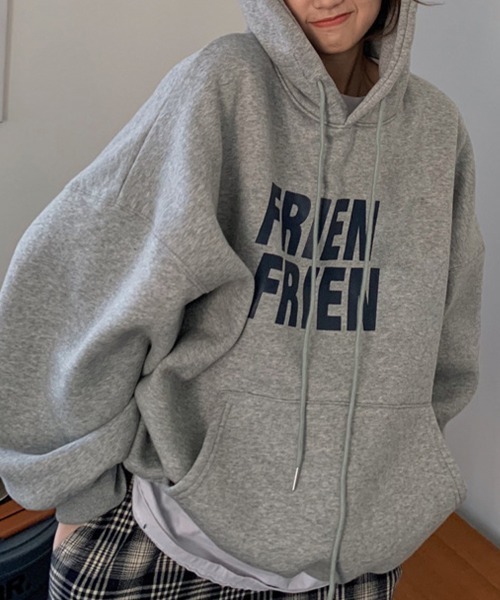 Flugge（フラッジー）の「ロゴプリントパーカー（パーカー・レディース・アイボリー/グレー・LARGE/MEDIUM）」の10枚目の写真