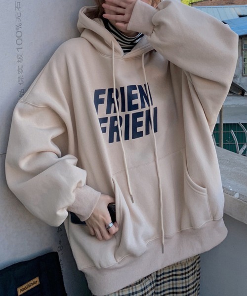 Flugge（フラッジー）の「ロゴプリントパーカー（パーカー・レディース・アイボリー/グレー・LARGE/MEDIUM）」の13枚目の写真