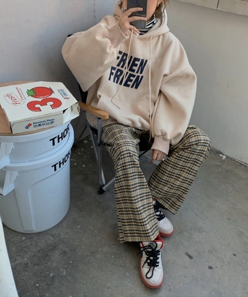 Flugge（フラッジー）の「ロゴプリントパーカー（パーカー・レディース・アイボリー/グレー・LARGE/MEDIUM）」の6枚目の写真