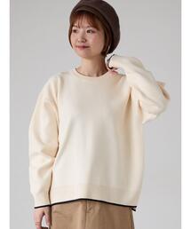 ジャカード配色ワイドニット