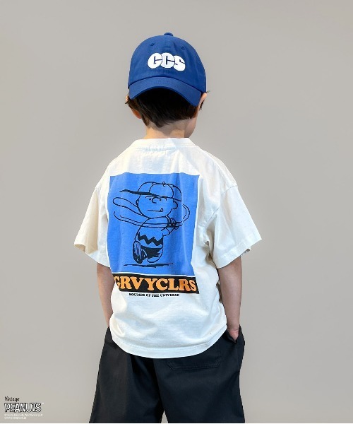 GROOVY COLORS(グルービーカラーズ)の「SNOOPY BASEBALL Tee(Tシャツ/カットソー・キッズ・ホワイト・145/135)」の6枚目の写真