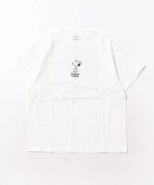 GROOVY COLORS(グルービーカラーズ)の「SNOOPY BASEBALL Tee(Tシャツ/カットソー・キッズ・ホワイト・145/135)」の4枚目の写真