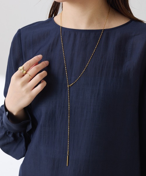 PAPILLONNER（パピヨネ）の「ステンレス2WAYネックレス（ネックレス・レディース・シルバー/ゴールド・FREE）」の2枚目の写真