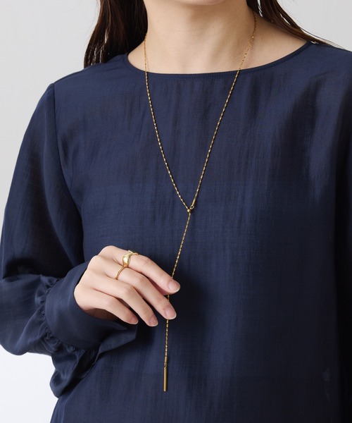 PAPILLONNER（パピヨネ）の「ステンレス2WAYネックレス（ネックレス・レディース・シルバー/ゴールド・FREE）」の3枚目の写真