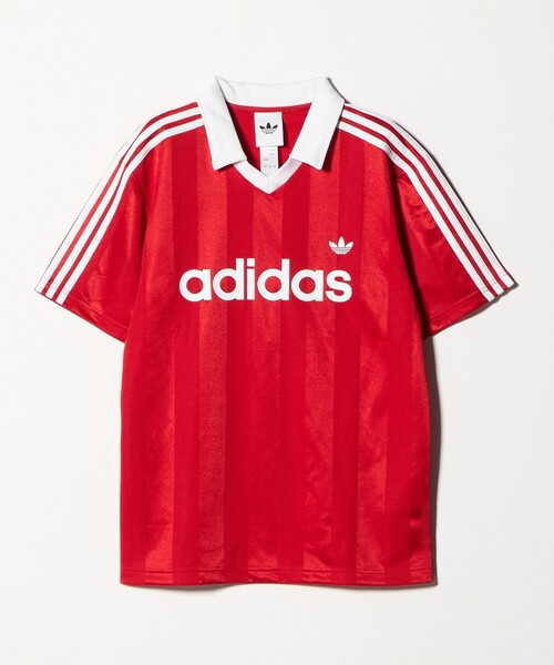 adidas Originals(アディダスオリジナルス)の「<adidas Originals>アーカイブカラー エンジニアード ジャージ(Tシャツ/カットソー・メンズ・レッド/ブラック・L/XL/M)」の1枚目の写真