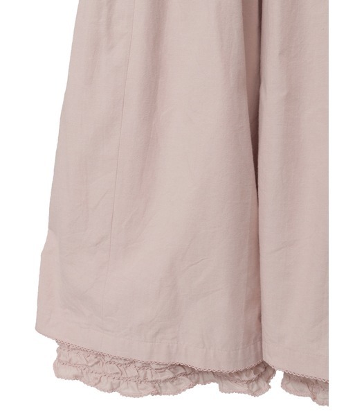 PINK HOUSE（ピンクハウス）の「ローンフリル使いダンガリーワンピース（ワンピース・レディース・ホワイト/ブラック/レッド/カーキ/ピンク/インディゴブルー・フリー）」の16枚目の写真