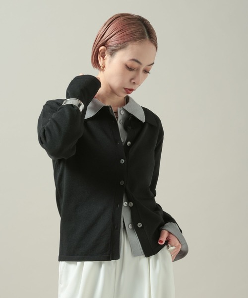 PAGEBOY（ページボーイ）の「【mei企画】エリツキカーディガン（カーディガン/ボレロ・レディース・グレー/ブラック/グリーン・FREE）」の15枚目の写真