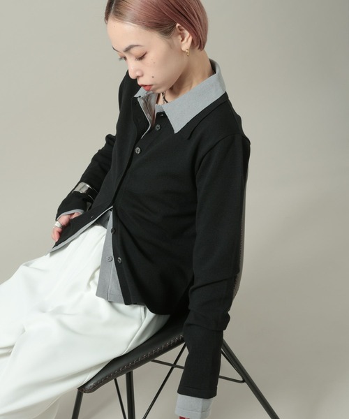 PAGEBOY（ページボーイ）の「【mei企画】エリツキカーディガン（カーディガン/ボレロ・レディース・グレー/ブラック/グリーン・FREE）」の16枚目の写真