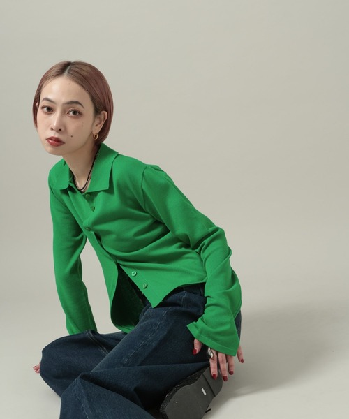 PAGEBOY（ページボーイ）の「【mei企画/PAGEBOY】エリツキカーディガン（カーディガン/ボレロ・レディース・グレー/ブラック/グリーン・FREE）」の17枚目の写真