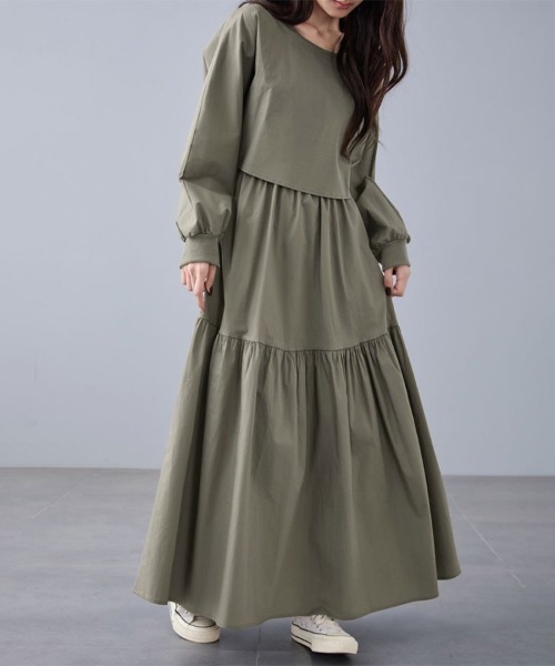 セール】ティアードデザインワンピース（ワンピース）｜ONEP STAR