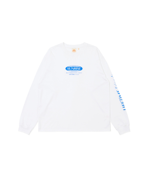 HELLO SUNRISE(ハローサンライズ)の「Lifetime Friends L/S_White(Tシャツ/カットソー・レディース・ホワイト・SMALL/MEDIUM/LARGE)」の1枚目の写真