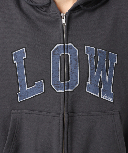 U by SPICK&SPAN（ユーバイスピックアンドスパン）の「【LOW CLASSIC / ロウクラシック》 Lc LOW SOFT SWEAT ZIP-UP HOO（パーカー・レディース・チャコールグレー・MEDIUM）」の16枚目の写真