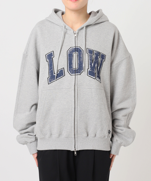 U by SPICK&SPAN（ユーバイスピックアンドスパン）の「【LOW CLASSIC / ロウクラシック》 Lc LOW SOFT SWEAT ZIP-UP HOO（パーカー・レディース・チャコールグレー・MEDIUM）」の19枚目の写真