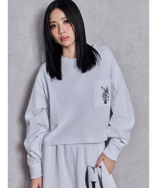 DC（ディーシー）の「GYDA×DC G BUNNYショートロンT（Tシャツ/カットソー・レディース・オフホワイト/ブラック/オレンジ・FREE）」の12枚目の写真