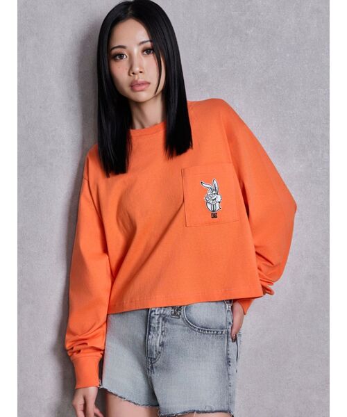 DC（ディーシー）の「GYDA×DC G BUNNYショートロンT（Tシャツ/カットソー・レディース・オフホワイト/ブラック/オレンジ・FREE）」の16枚目の写真