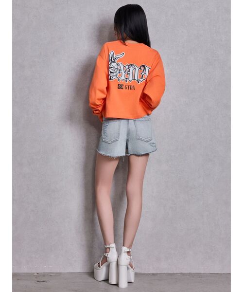 DC（ディーシー）の「GYDA×DC G BUNNYショートロンT（Tシャツ/カットソー・レディース・オフホワイト/ブラック/オレンジ・FREE）」の19枚目の写真
