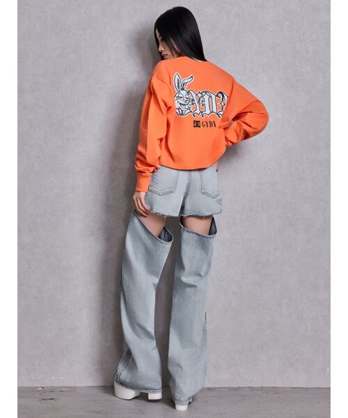 DC（ディーシー）の「GYDA×DC G BUNNYショートロンT（Tシャツ/カットソー・レディース・オフホワイト/ブラック/オレンジ・FREE）」の21枚目の写真