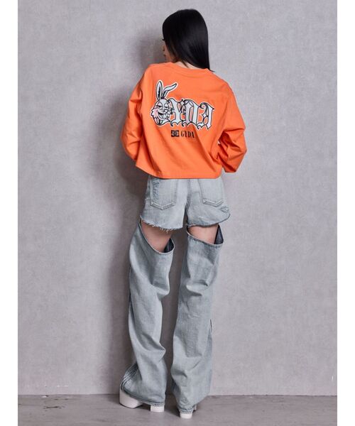 DC（ディーシー）の「GYDA×DC G BUNNYショートロンT（Tシャツ/カットソー・レディース・オフホワイト/ブラック/オレンジ・FREE）」の22枚目の写真
