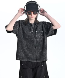 ADRER（アドラー）の「Wide Cropped Cotton Polo / ワイドクロップドコットンポロ（ポロシャツ）」