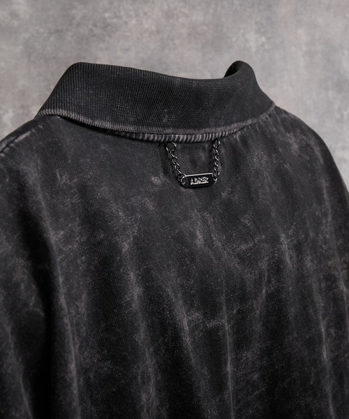 ADRER(アドラー)の「Wide Cropped Cotton Polo / ワイドクロップドコットンポロ(ポロシャツ・メンズ・グレー系1/ブルー系1/グレー系2/ブラック・L/M/S/XS)」の17枚目の写真