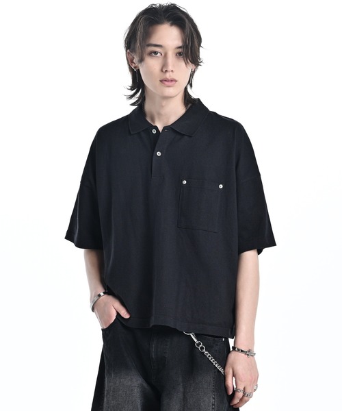 Wide Cropped Cotton Polo / ワイドクロップドコットンポロ