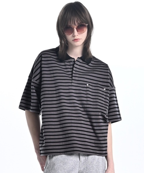 Wide Cropped Cotton Polo / ワイドクロップドコットンポロ