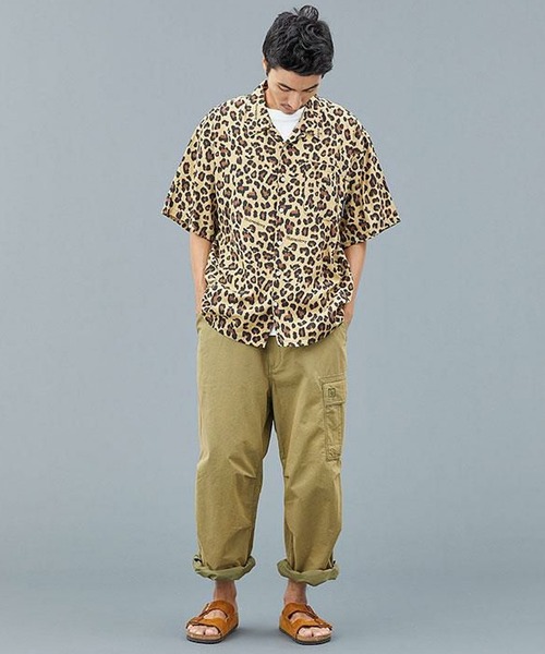 Liberaiders(リベレイダース)の「Liberaiders/リベレイダース LEOPARD RAYON SHIRT レオパード柄 オープンカラーシャツ 2026年 夏 夏服(シャツ/ブラウス・メンズ・レオパード・L)」の5枚目の写真