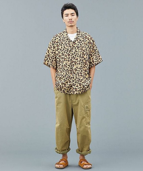 Liberaiders(リベレイダース)の「Liberaiders/リベレイダース LEOPARD RAYON SHIRT レオパード柄 オープンカラーシャツ 2026年 夏 夏服(シャツ/ブラウス・メンズ・レオパード・L)」の2枚目の写真