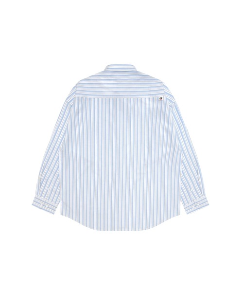 AAPE BY A BATHING APE（エーエイプバイアベイシングエイプ）の「AAPE NOW LONG SLLEVE SHIRT(stripe)（シャツ/ブラウス・メンズ・ピンク系その他/ブラック系その他/ホワイト系その他・LARGE/SMALL/X-LARGE/MEDIUM/X-SMALL）」の4枚目の写真