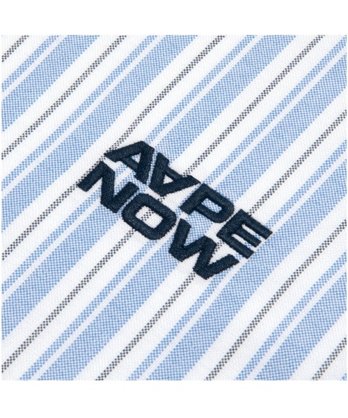 AAPE BY A BATHING APE（エーエイプバイアベイシングエイプ）の「AAPE NOW LONG SLLEVE SHIRT(stripe)（シャツ/ブラウス・メンズ・ピンク系その他/ブラック系その他/ホワイト系その他・LARGE/SMALL/X-LARGE/MEDIUM/X-SMALL）」の6枚目の写真
