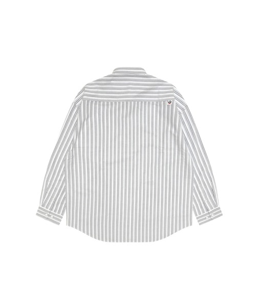 AAPE BY A BATHING APE（エーエイプバイアベイシングエイプ）の「AAPE NOW LONG SLLEVE SHIRT(stripe)（シャツ/ブラウス・メンズ・ピンク系その他/ブラック系その他/ホワイト系その他・LARGE/SMALL/X-LARGE/MEDIUM/X-SMALL）」の8枚目の写真