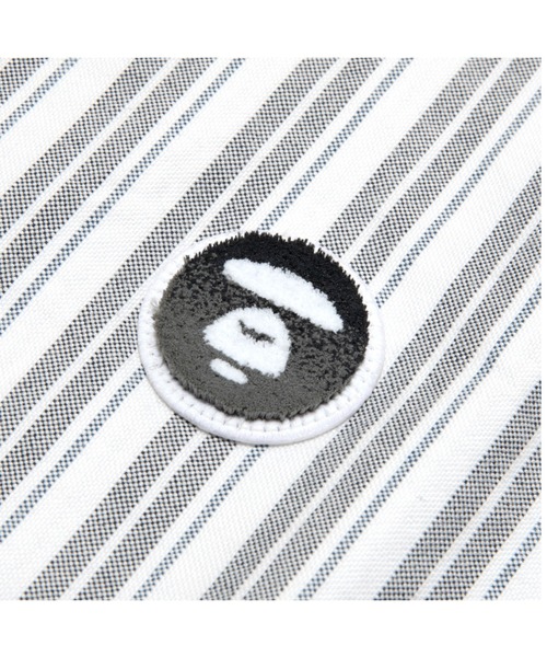 AAPE BY A BATHING APE（エーエイプバイアベイシングエイプ）の「AAPE NOW LONG SLLEVE SHIRT(stripe)（シャツ/ブラウス・メンズ・ピンク系その他/ブラック系その他/ホワイト系その他・LARGE/SMALL/X-LARGE/MEDIUM/X-SMALL）」の9枚目の写真