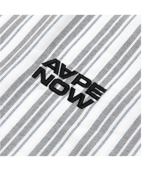 AAPE BY A BATHING APE（エーエイプバイアベイシングエイプ）の「AAPE NOW LONG SLLEVE SHIRT(stripe)（シャツ/ブラウス・メンズ・ピンク系その他/ブラック系その他/ホワイト系その他・LARGE/SMALL/X-LARGE/MEDIUM/X-SMALL）」の10枚目の写真